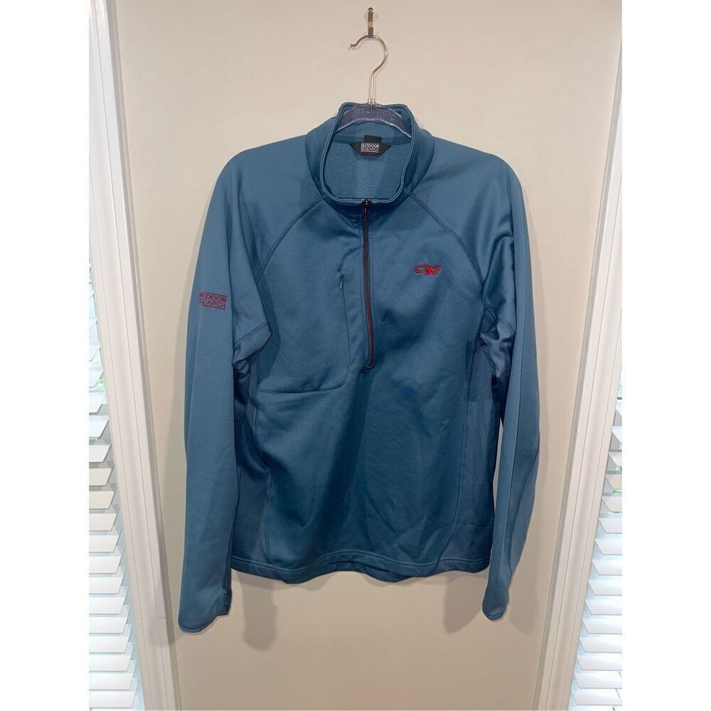Outdoor Research Men’s Quarter Zip Blue Size Large